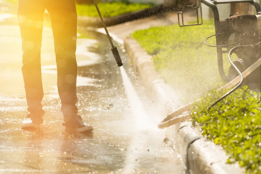 WHAT IS PRESSURE WASHING? 3 Sidewalk pressure washing
